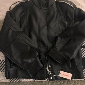 Women's Black Leather Jacket